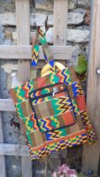 tote bag kente multicolore