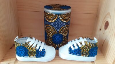 chaussures du roi bleu wax