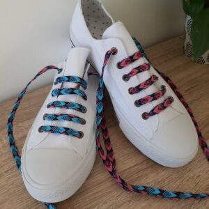 lacets wax rose et bleu