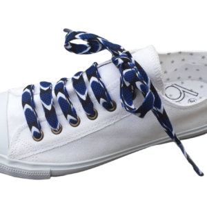 lacet wax bleu blanc