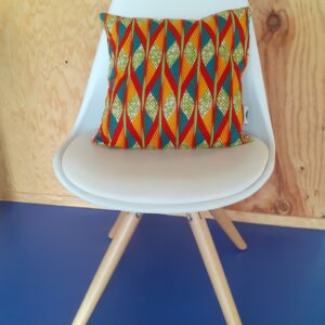 coussin wax wavy multicolore