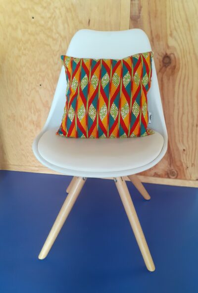 coussin wax wavy multicolore