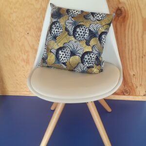 coussin wax fleur de mariage doré