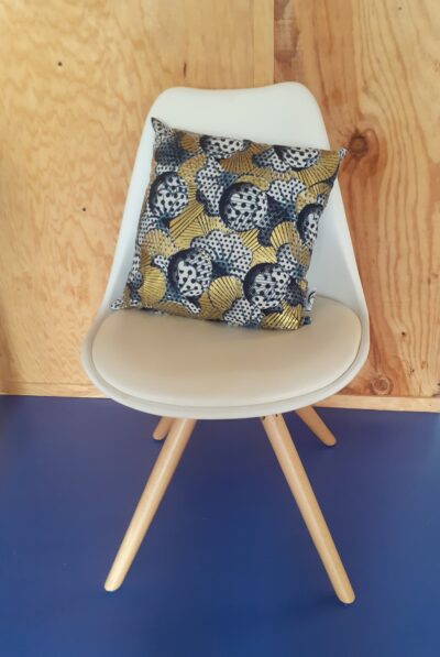 coussin wax fleur de mariage doré