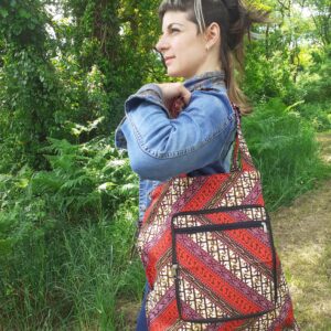 tote bag pliable rouge