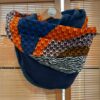 snood écailles bleus orange